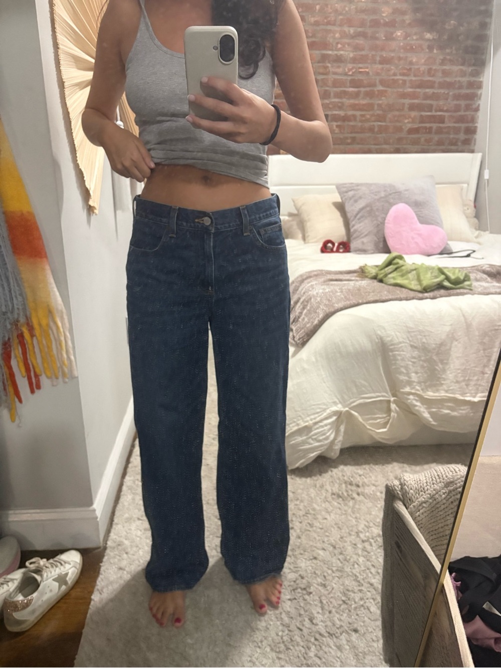 Denim Forum Dark Blue Boyfriend Jeans